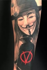 电影V字仇杀队的主题纹身图案9张