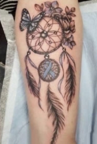 漂亮的9张彩色捕梦网纹身图案