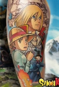一组new school风格的卡通纹身