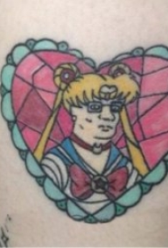 心形纹身图片  8张时尚而又趣味的心形纹身图案