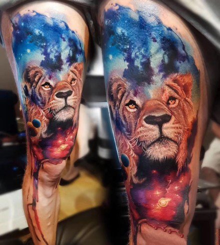 27组梦幻炫彩的逼真写实手臂纹身图案