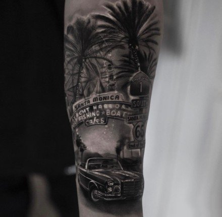 18张影视人物的写实暗黑纹身图案