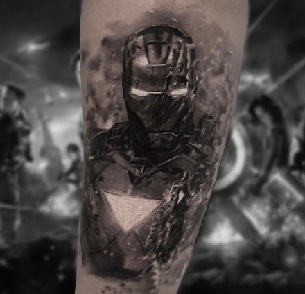 18张影视人物的写实暗黑纹身图案