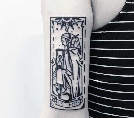 26张好看的小清新黑色系纹身图案