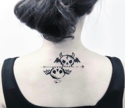 26张好看的小清新黑色系纹身图案