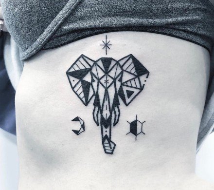 26张好看的小清新黑色系纹身图案