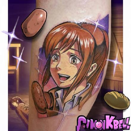 一组new school风格的卡通纹身