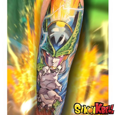 一组new school风格的卡通纹身