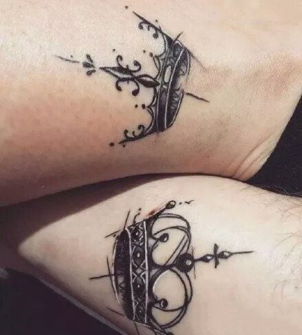 18张好看的小清新情侣纹身图案