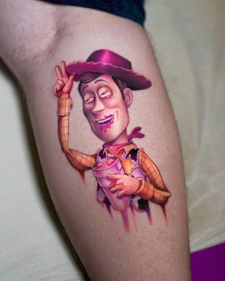 一组荧光芭比粉色的纹身图片欣赏