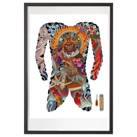 一组满背通体纹身手稿素材欣赏