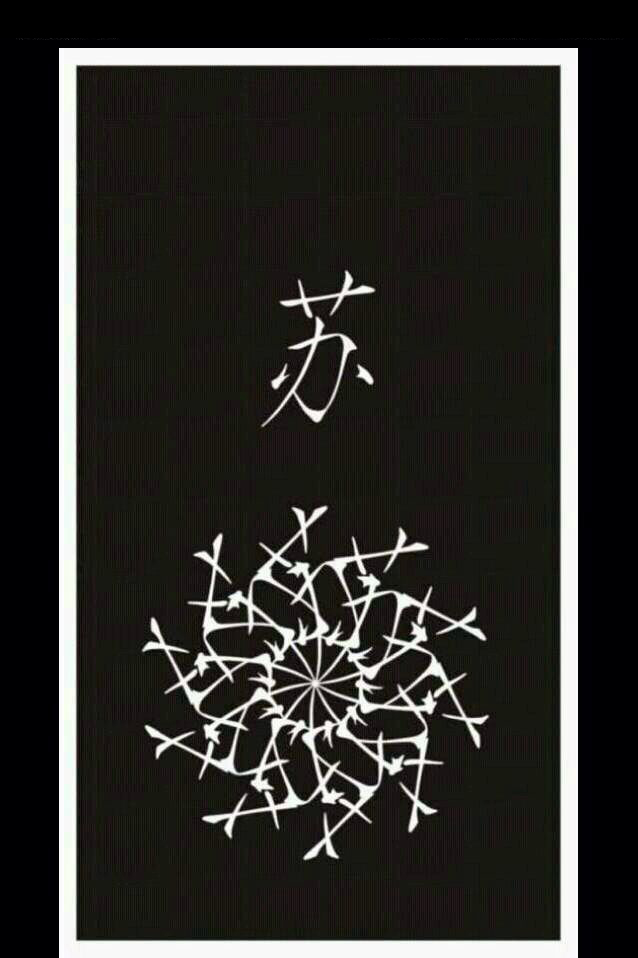 32组姓氏汉字的刺青花纹身手稿图案