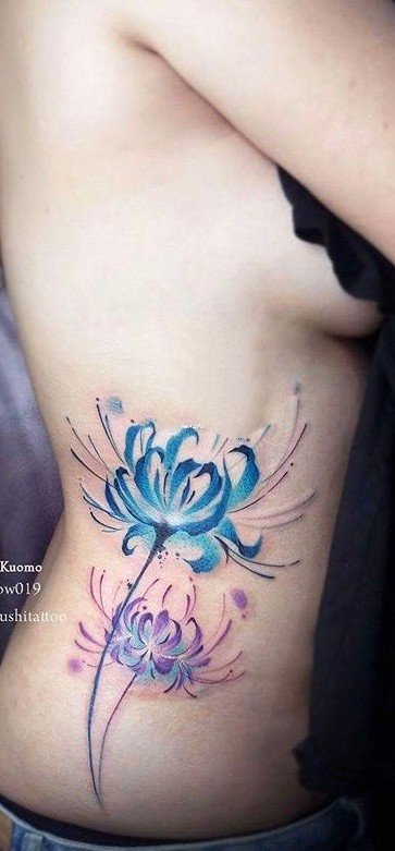 好看的9张彼岸花主题纹身作品图片