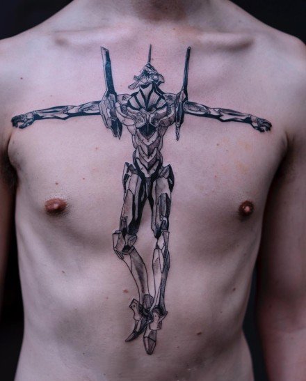 新世纪福音战士主题的动漫纹身作品