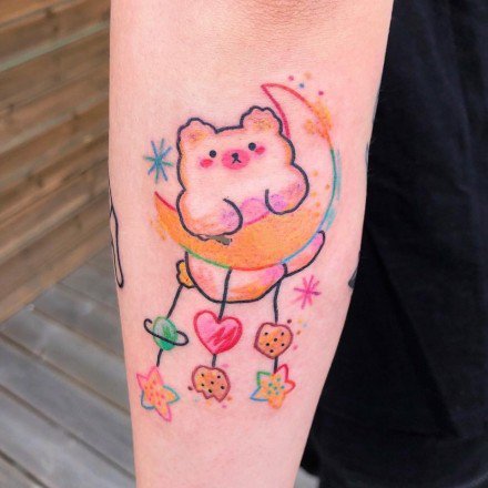 少女心泛滥的超级小可爱纹身图