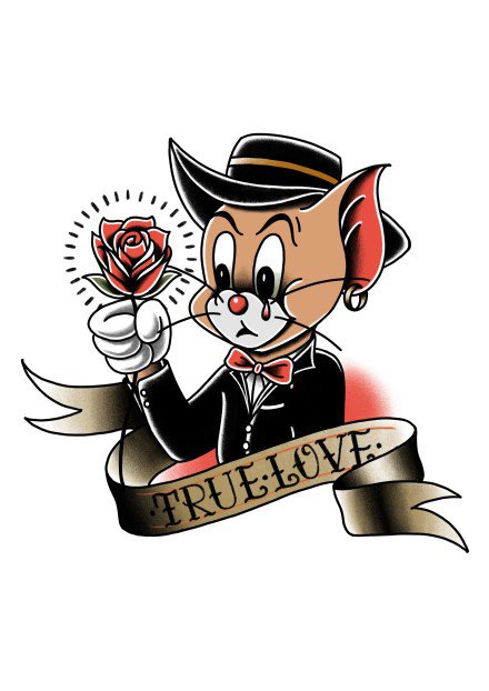 39组school风格的纹身彩图手稿图片