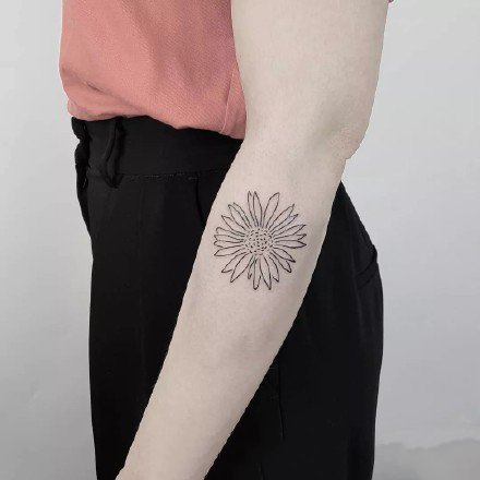 9张超简约的线条创意小清新纹身