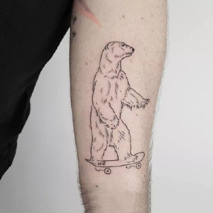 9张超简约的线条创意小清新纹身