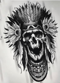 36组黑灰色大臂黑图纹身手稿图片