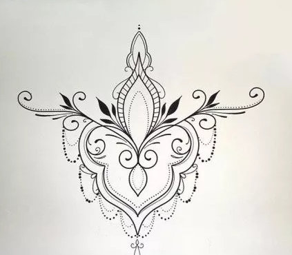 37组黑灰点刺小清新纹身手稿图案