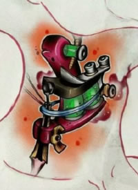 9张颈部创意纹身的效果图欣赏