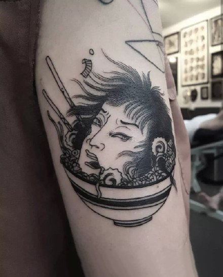 日式风格主题的人物纹身作品欣赏