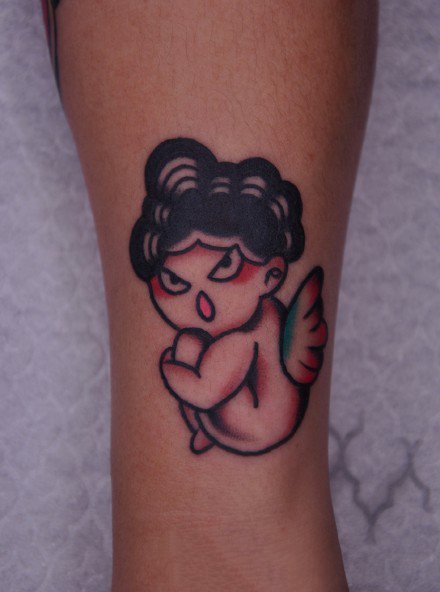 卡通的oldschool风格小图案纹身欣赏