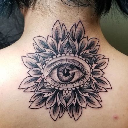 小清新漂亮的花朵元素纹身图案