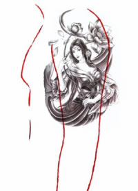 包大臂的9张传统纹身效果图片欣赏