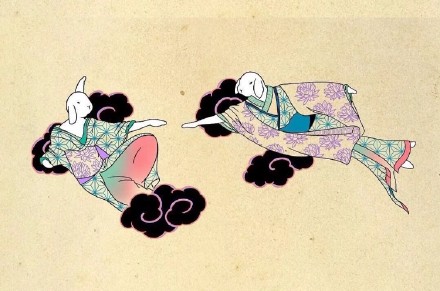 18组兔子艺伎结合的创意纹身手稿图