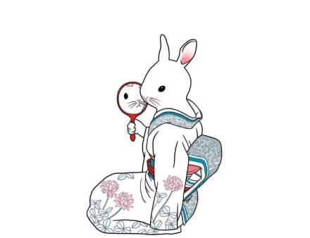 18组兔子艺伎结合的创意纹身手稿图