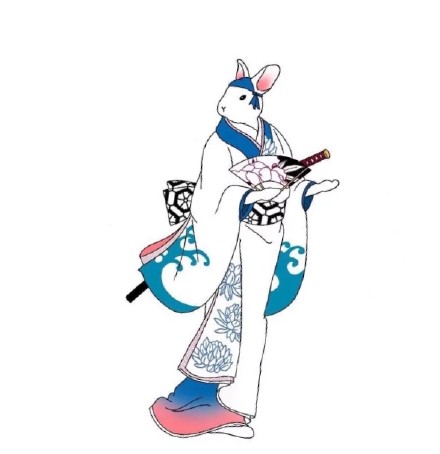 18组兔子艺伎结合的创意纹身手稿图