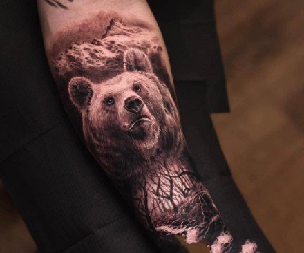 9张适合男生的的包臂欧美写实纹身图