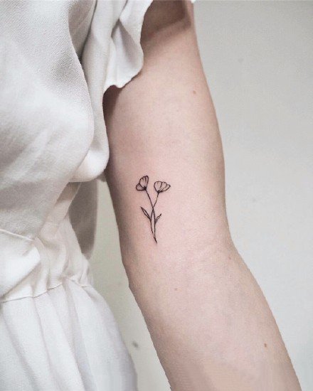 适合小臂的超简约可爱小纹身图18张