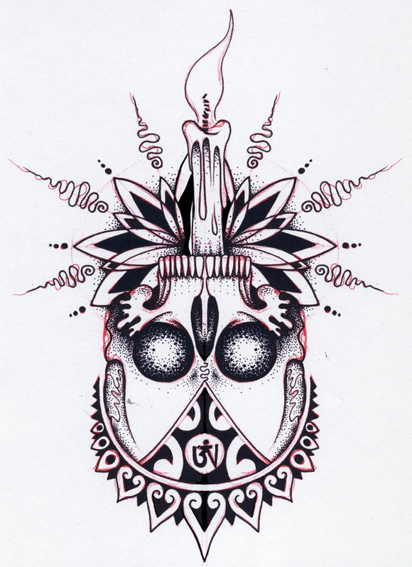 50组超好看的创意点刺纹身手稿图案