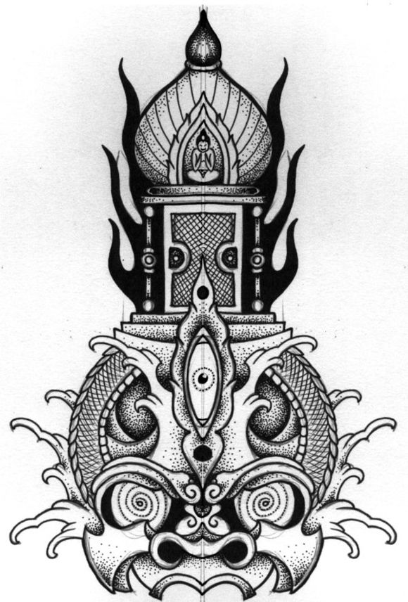 50组超好看的创意点刺纹身手稿图案