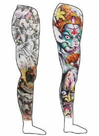 9组漂亮大花腿的纹身效果图欣赏