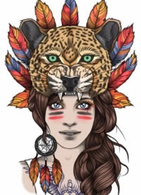 18组欧美彩色school风格的女郎和男士纹身手稿