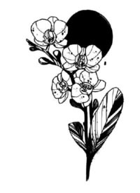 45组黑灰色点刺设计小清新纹身手稿图片