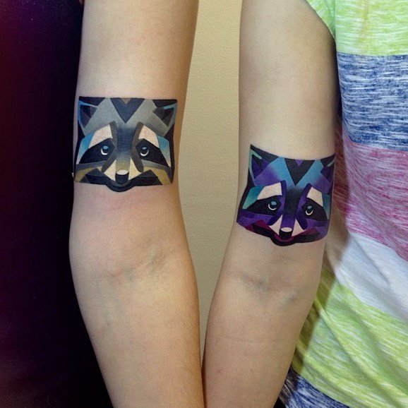 纹身唯美图片  清新怡人的彩绘唯美纹身图案