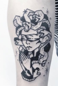 26张好看的小清新黑色系纹身图案