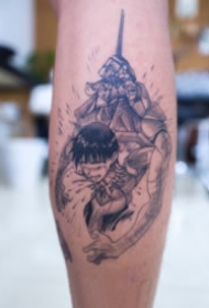 新世纪福音战士主题的动漫纹身作品