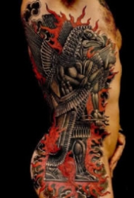 9张老传统风格的大面积纹身图片