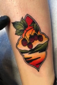 好看的一组school彩色小图纹身图片