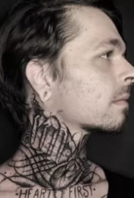 国外优秀的暗黑花体字纹身图片