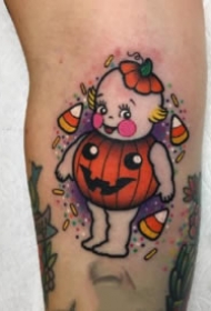 可爱的一组9张彩色卡通小纹身欣赏