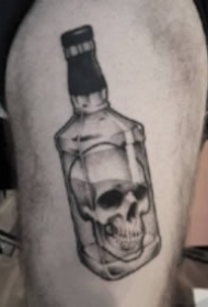 骷髅头主题的9张骷髅纹身作品图