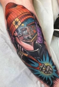 彩色的一组school纹身图片欣赏