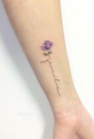适合女生的超简约18张小清新纹身图片