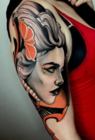 好看的一组欧美彩色创意纹身